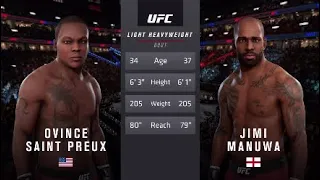 UFC 3 Ovince saint Preux vs Jimi Manuwa Full Fight