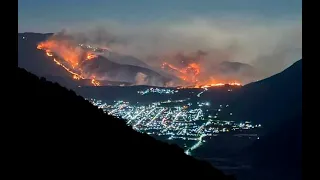 Se registra incendio forestal de grandes dimensiones en Veracruz
