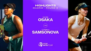 Naomi Osaka vs. Liudmila Samsonova | 2024 Madrid Round 2 | WTA Match Highlights
