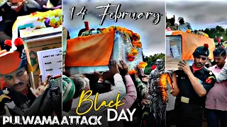14 February black day 🖤 whatsapp status video | pulwama attack day | #black_day_status #shorts