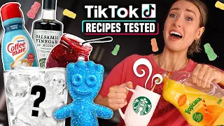 TRYING VIRAL RECIPES OFF INSTAGRAM/ TIK TOK... weird drinks edition