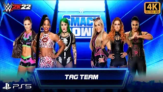 FULL MATCH - Bianca Belair, Shotzi and Tegan Nox vs. Becky Lynch, Natalya and Tamina - Smack Down