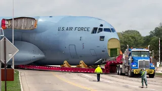 US Special Techniques to Move Massive Aircraft Fuselage By Road