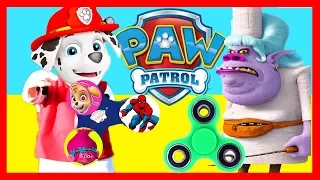 Nick Jr Paw Patrol Marshall Game Versus Trolls Villain Chef with Fidget Spinners, LOL Surprise Toys