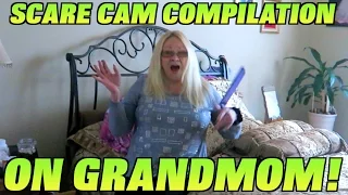 SCARE PRANK COMPILATION ON GRANDMOM!