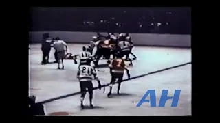 NHL Apr. 13, 1968 Philadelphia Flyers v St. Louis Blues Bench Clearing Brawl (HL)