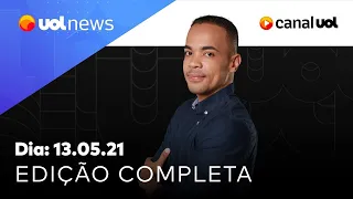 Protestos pedem fim das mortes da população negra no Brasil | UOL News com Diego Sarza (13/05/2021)