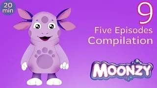 MOONZY (Luntik) - Moonzy Compilation, Session 9 (Five Full episodes) [HD]