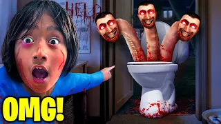RYAN'S WORLD Found ANGRY SKIBIDI TOILET.EXE in His House!