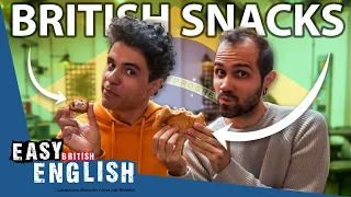 BRAZILIANS try BRITISH SNACKS for the FIRST TIME | Easy English 178