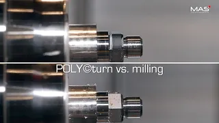 Polygon turning vs. milling - MAS - POLY©turn