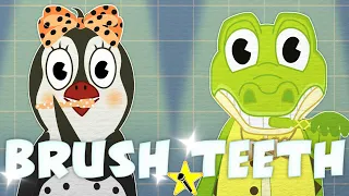 Brush Your Teeth | Kids Songs | Nursery Rhymes | Pingi & Kroki Lessons & Karaoke