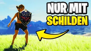 Zelda BOTW NUR MIT SCHILDEN durchspielen (Zelda Breath of the Wild Deutsch Challenge)