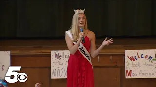 Miss America Madison Marsh visits schools in Fort Smith