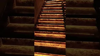 Italian marble dark emperador marble staircase