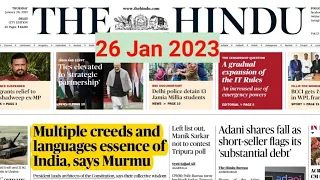 THE HINDU Analysis 26January 2023 |#currentaffairs #thehinduanalysis#ssc #banking#railway#thehindu