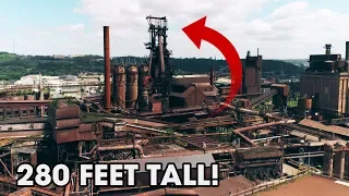 Largest Abandoned Factory We've Ever Explored! - Steel Mill Blast Furnace