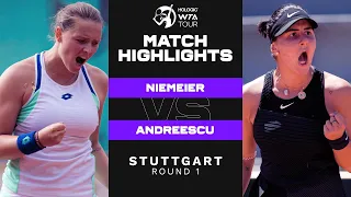 Jule Niemeier vs. Bianca Andreescu | 2022 Stuttgart Round 1 | WTA Match Highlights