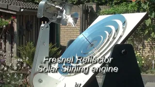 Fresnel Reflector  Solar Stirling engine  Part -2