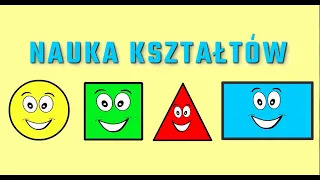 Nauka kształtów po polsku — kształty dla dzieci, figury geometryczne