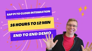 End to end Demo SAP PI migration to Integration Suite in 12 minutes