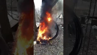 Crazy Aluminium Cable  fire - lol. (like burning wires)