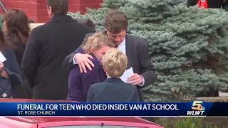Friends, family gather for funeral of teen who died in van
