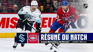 Kraken vs Canadiens 4/12 | Faits saillants