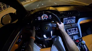 2022 Lamborghini Urus  - essai routier pov (nuit)