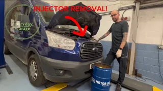 Ford Transit Eco blue 2.0 injector removal