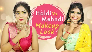 Extreme Makeup Transformation | Haldi vs Mehendi Makeup Tutorial | Anaysa