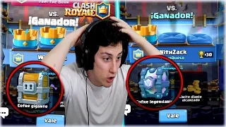 ¡¡ COFRE LEGENDARIO Y GIGANTE GRATIS SUBIENDO A 5000 CON CHISPITAS !! - Clash Royale [WithZack]