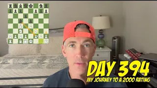 Day 394: Playing chess every day until I reach a 2000 rating