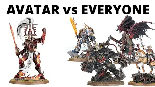 Every Warhammer 40K Faction Leader vs the Avatar of Khaine