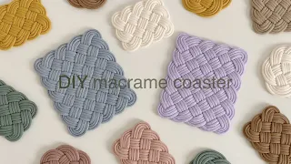 DIY | macrame teapot coaster saucer mat celtic knot | 마크라메 티포트 코스터 매트 냄비 받침