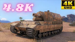 Conqueror Gun Carriage 4.8K Damage ( Arty ) World of Tanks Replays