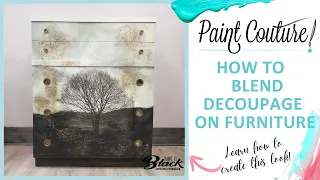 How To Decoupage Furniture: Applying Paper And Blending Paint