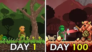 Surviving 100 Days in Terraria X Diablo: It Lurks Below