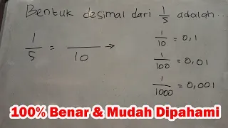 Bentuk Desimal Dari 1/5 Adalah