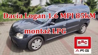 Dacia Logan 1.6 8V MPI 85kM montaz LPG w ARG Auto Gaz Łódź