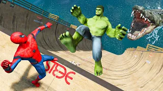 GTA 5 SPIDERMAN vs HULK Epic Ragdolls Ep.11 (Fails & Funny Moments)