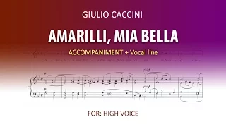 Amarilli mia bella Instrumental, High Voice