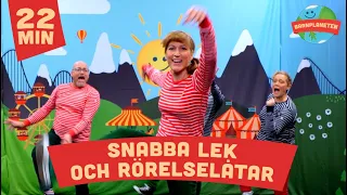 Snabba lek och rörelselåtar med Kompisbandet - Vipp på rumpan affärn, Baby haj, Honki tonki mfl.