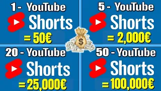 Come Guadagnare 300€/Giorno Con Youtube Shorts - Come Fare Soldi Online 2022