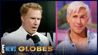 Barbie Star Will Ferrell Says He Would DIE to Be in the Ken Sequel | 2024 Golden Globes