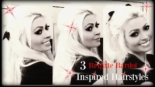 3 Brigitte Bardot Inspired Hairstyles!