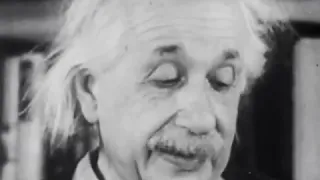 Albert Einstein explains his famous formula, E=mc²