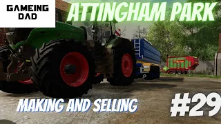 SILAGE AND LOADS! #fs22 #attinghampark #youtube #gameingdad #jcb #masseyferguson #valtra #fendt #lp