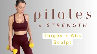 45-Minute Pilates x Strength Thighs & Abs Workout | Day 5 Summer Sculpt Challenge