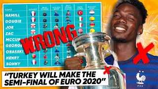 REACTING TO FOOTBALL DAILY'S TERRIBLE EURO 2020 PREDICTIONS! | #WNTT